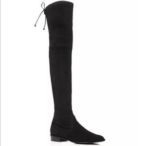 Stuart Weitzman Lowland black suede boots